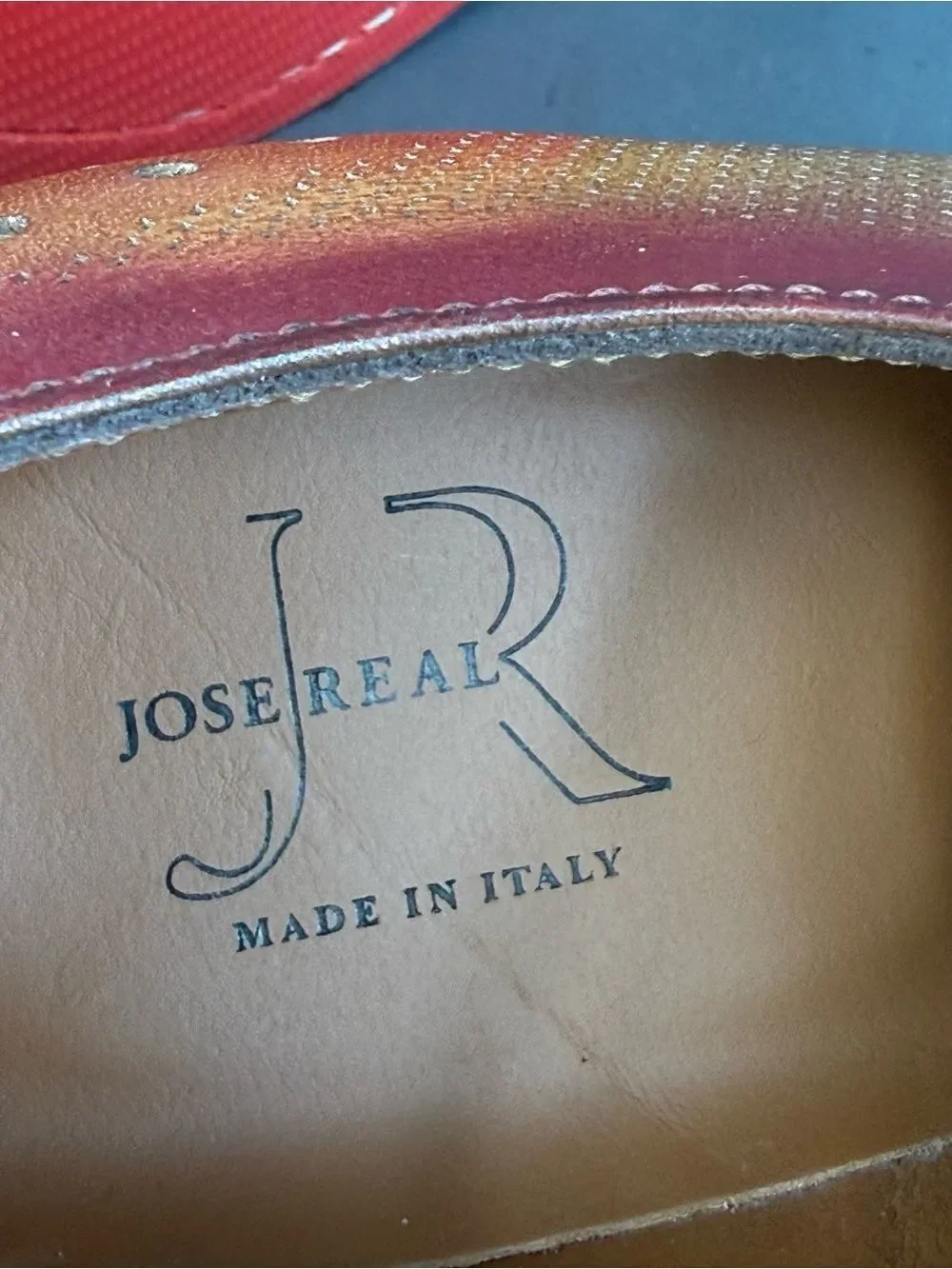JOSE REAL VELOCE CUOIO ENGLAND OXFORD shoes men’s size 8 (41)